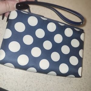 Kaye Spade Polka Dot Wristlet Clutch